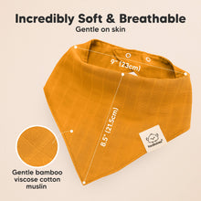 Load image into Gallery viewer, 8-Pack Lumi Muslin Bandana Bibs (Primeval)