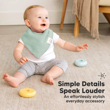 Load image into Gallery viewer, 8-Pack Quin Bandana Bibs (Hunter)