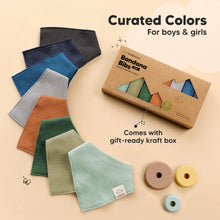 Load image into Gallery viewer, 8-Pack Quin Bandana Bibs (Hunter)