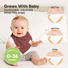 Load image into Gallery viewer, 8-Pack Quin Bandana Bibs (Moor)