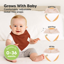 Load image into Gallery viewer, 8-Pack Quin Bandana Bibs (Sahara)