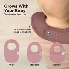 Load image into Gallery viewer, 8-Pack Urban Drool Bibs (Mauve)
