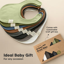 Load image into Gallery viewer, 8-Pack Urban Quin Drool Bibs (Basics)