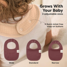 Load image into Gallery viewer, 8-Pack Urban Quin Drool Bibs (Rosewood)