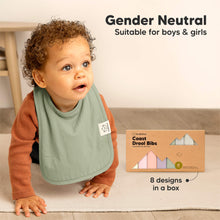 Load image into Gallery viewer, 8-Pack Coast Drool Bibs (Fleur)