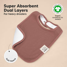 Load image into Gallery viewer, 8-Pack Coast Drool Bibs (Mauve)