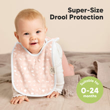 Load image into Gallery viewer, 8-Pack Hallo Drool Bibs (Fleur)