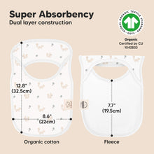 Load image into Gallery viewer, 8-Pack Hallo Drool Bibs (Prairie)