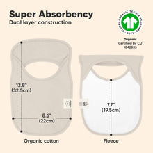 Load image into Gallery viewer, 8-Pack Hallo Drool Bibs (Pure)