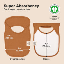 Load image into Gallery viewer, 8-Pack Hallo Drool Bibs (Terracotta)