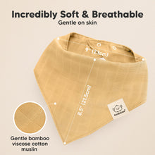 Load image into Gallery viewer, 8-Pack Lumi Muslin Bandana Bibs (Sahara)