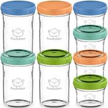 Load image into Gallery viewer, 8-Pack Prep Jars Food Glass Containers