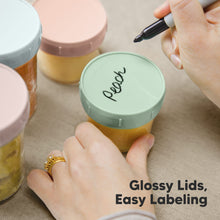 Load image into Gallery viewer, 8-Pack Prep Jars Food Glass Containers