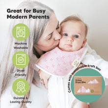 Load image into Gallery viewer, 8-Pack Urban Drool Bibs (Blush)