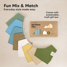 Load image into Gallery viewer, 8-Pack Organic Bandana Bibs (Daybreak)