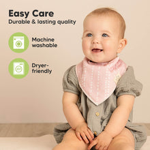 Load image into Gallery viewer, 8-Pack Organic Bandana Bibs (Sweet Charm)