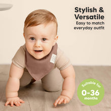 Load image into Gallery viewer, 8-Pack Organic Bandana Bibs (Mauve)