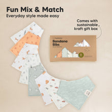 Load image into Gallery viewer, 8-Pack Organic Bandana Bibs (Wilderness)