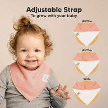 Load image into Gallery viewer, 8-Pack Organic Bandana Bibs (Muted Pastel)
