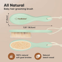 Load image into Gallery viewer, Baby Hair Brush (Sage, Oval)
