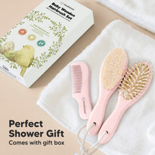 Load image into Gallery viewer, Baby Hair Brush and Comb Set (Blush)