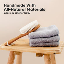 Load image into Gallery viewer, Baby Hair Brush (Golden Oak, Oval)