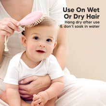 Load image into Gallery viewer, Baby Hair Brush and Comb Set (Blush)