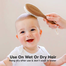 Load image into Gallery viewer, Baby Hair Brush (Dark Walnut, Oval)