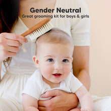 Load image into Gallery viewer, Baby Hair Brush (Golden Oak, Oval)