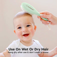 Load image into Gallery viewer, Baby Hair Brush (Sage, Oval)