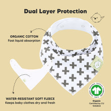Load image into Gallery viewer, 8-Pack Organic Bandana Bibs (Baby Boss)