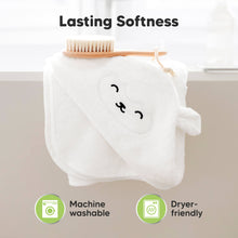 Load image into Gallery viewer, Cuddle Baby Hooded Towel (Lamb, Petite)