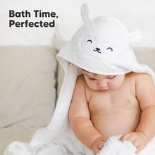 Load image into Gallery viewer, Cuddle Baby Hooded Towel (Lamb, Petite)