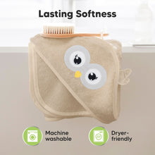 Load image into Gallery viewer, Cuddle Baby Hooded Towel (Owl)