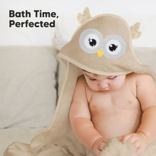 Load image into Gallery viewer, Cuddle Baby Hooded Towel (Owl)