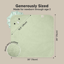 Load image into Gallery viewer, Cuddle Baby Hooded Towel (Triceratops, Petite)