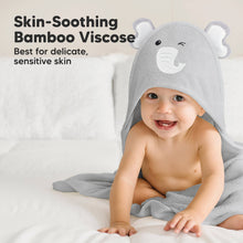Load image into Gallery viewer, Cuddle Baby Hooded Towel (Elephant)
