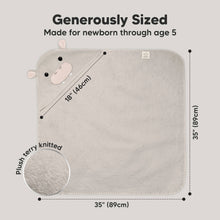 Load image into Gallery viewer, Cuddle Baby Hooded Towel (Hippo)