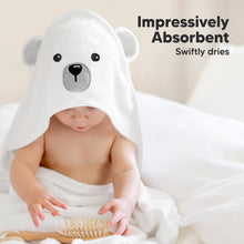 Load image into Gallery viewer, Cuddle Baby Hooded Towel (Polar)