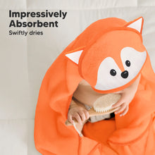 Load image into Gallery viewer, Cuddle Baby Hooded Towel (Fox)
