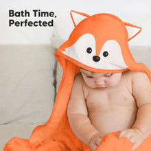 Load image into Gallery viewer, Cuddle Baby Hooded Towel (Fox)