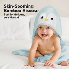 Load image into Gallery viewer, Cuddle Baby Hooded Towel (Penguin)