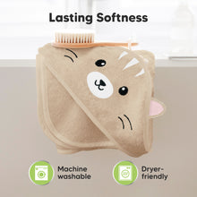 Load image into Gallery viewer, Cuddle Baby Hooded Towel (Cat)