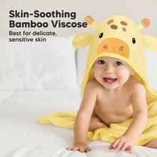 Load image into Gallery viewer, Cuddle Baby Hooded Towel (Giraffe)