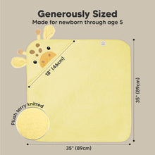 Load image into Gallery viewer, Cuddle Baby Hooded Towel (Giraffe)