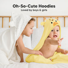 Load image into Gallery viewer, Cuddle Baby Hooded Towel (Giraffe)