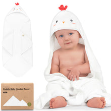 Load image into Gallery viewer, Cuddle Baby Hooded Towel (Rooster)