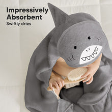 Load image into Gallery viewer, Cuddle Baby Hooded Towel (Shark)