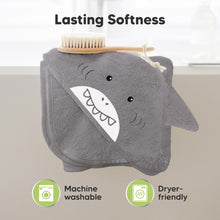 Load image into Gallery viewer, Cuddle Baby Hooded Towel (Shark)