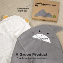 Load image into Gallery viewer, Cuddle Baby Hooded Towel (Shark)